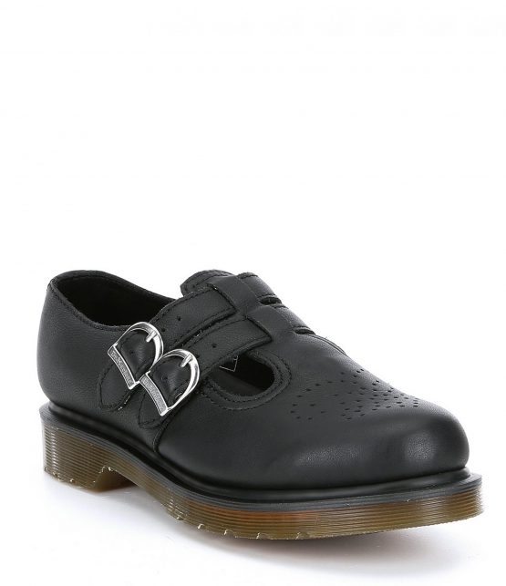 Flats | 8065 Mary Jane Nappa Leather Shoes Black – Dr. Martens Womens