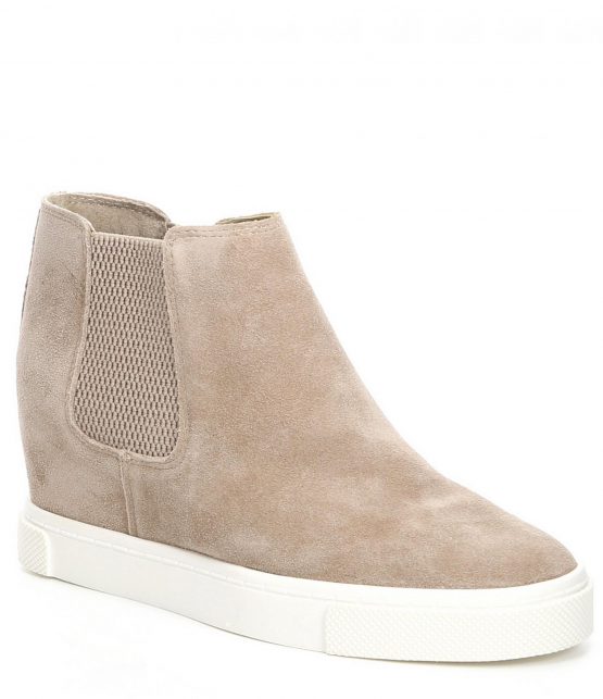 Wedges | Kick Off Suede Double-Gore Wedge Sneakers Tuscan/Taupe – GB Womens