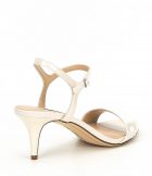 Sandals | Demas Patent Leather Kitten Heel Sandals Ice – KARL LAGERFELD PARIS Womens