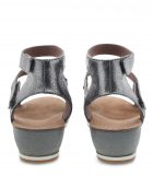 Wedges | Veruca Adjustable Leather Sandals Graphite/Nappa – Dansko Womens