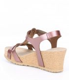 Sandals | Liviane T-strap Cork Platform Wedge Sandals Spice – Mephisto Womens