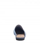 Flats | Versus Leather Slide Mules Super/Blue – Naked Feet Womens